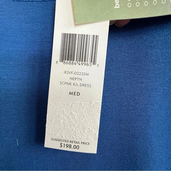 EILEEN FISHER Women’s Neptune Shift Dress Size Medium Blue Viscose Jersey System - Picture 7 of 11